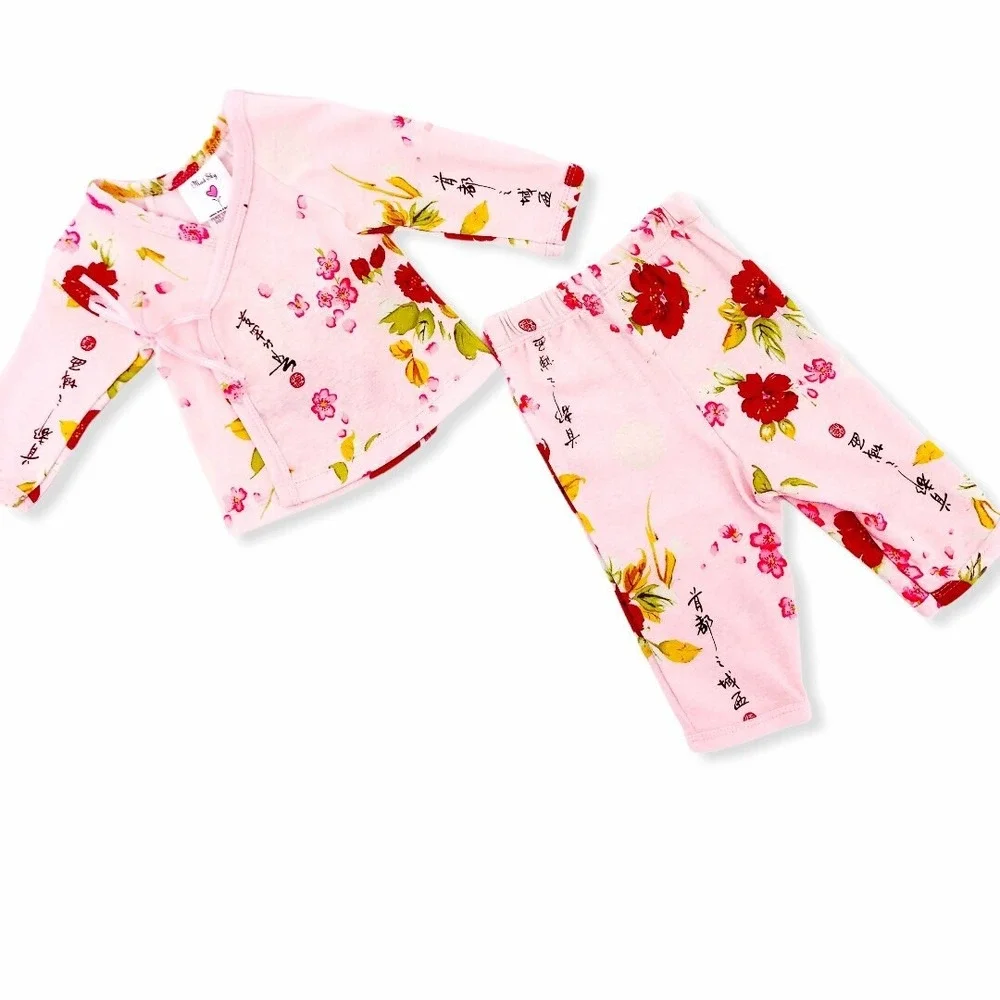NWT 9 Month Kimono Layette Set Baby Girl Shower Gift‎ Infant Infants Babies